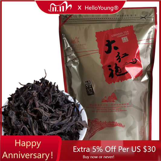 250g Da Hong Pao Tea Large Red Dress Oolong Tea Health Black Loose Leaf-