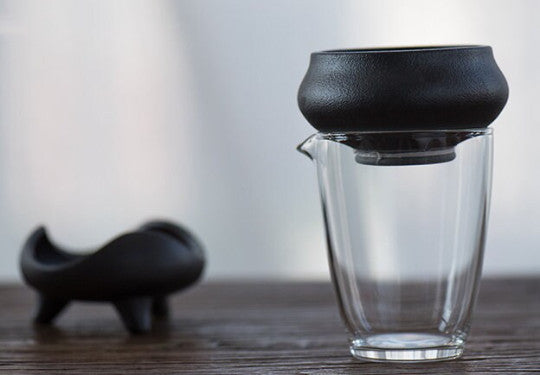 Black Ceramic Tea Strainers Accessory