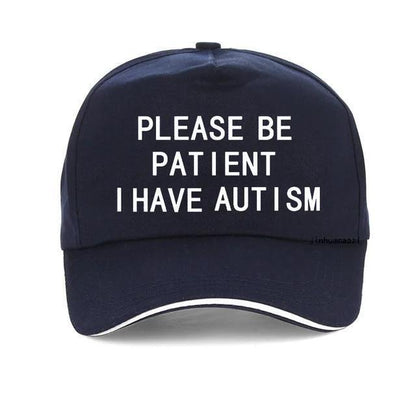 Please Be Patient I Have Autism Letter Print Baseball Cotton Hat Cap Men Women
