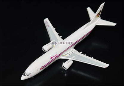 Miniature Model Thai for Boeing B737-400 HS-TDH 1:400 Aircraft Pre-built Model
