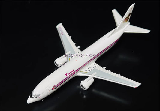 Miniature Model Thai for Boeing B737-400 HS-TDH 1:400 Aircraft Pre-built Model