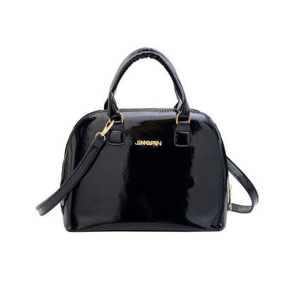 Synthetic Leather Large Shell Handle Purse Handbags Crossbody Pouch Handbag Zipp