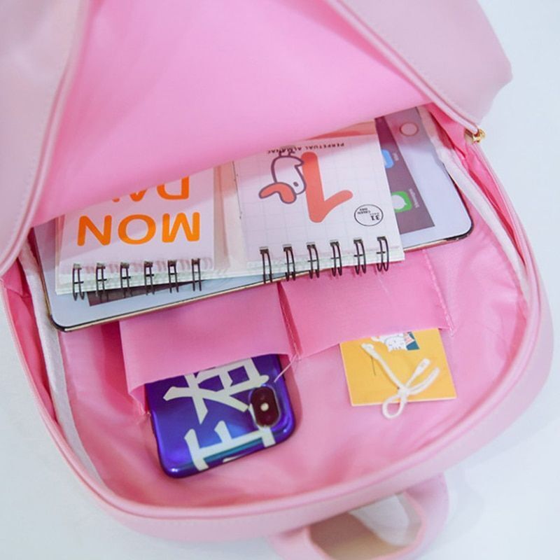 Backpack Clear Transparent Bag 7 Colors 27*10*31 Cm Softback 20-35 L Green Pink