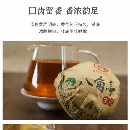 Ba Jiao Ting Sheng Tuo Cha * 2019 Yunnan Menghai Bulang Mt. Pu'er Tea Raw 500g