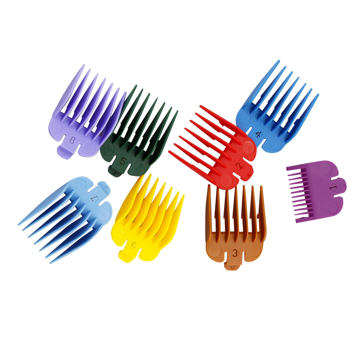 8PCS Universal Hair Clipper Limit Comb Trimmer Guard Combs Accessory For WAHL