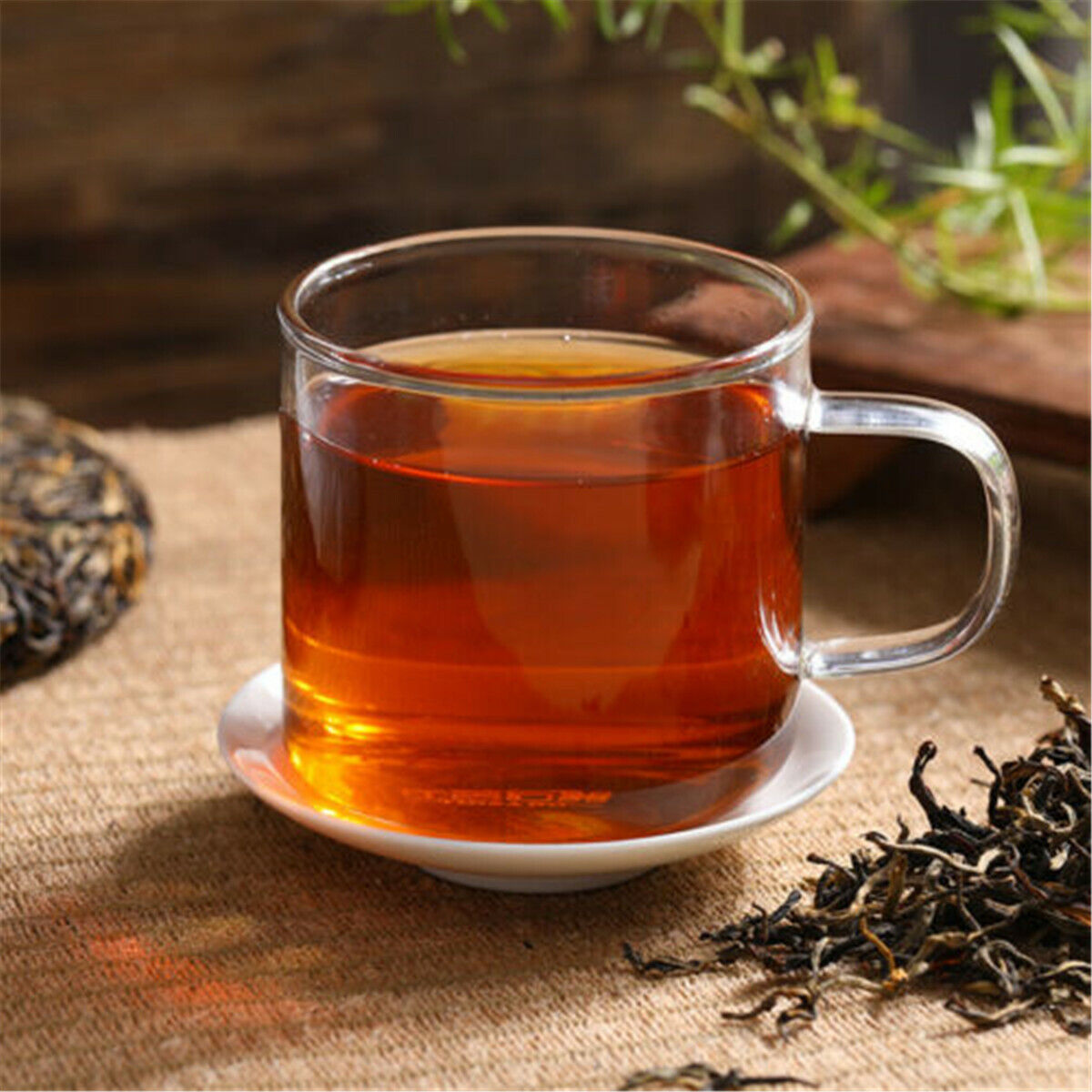 200g Green Tea Fengqing Ancient Tree Black Tea Yunnan Dian Hong Black Tea Cake
