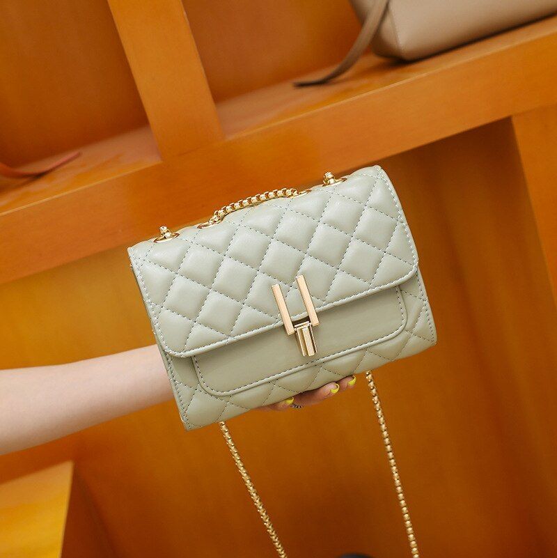 Luxury Bag Leather Chain Crossbody Bag Handbags Shoulder Bag Purse Flap Hasp 1PC