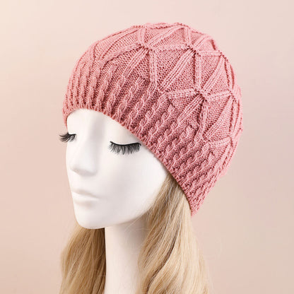 Women Cap Knitted Hat Beanie Cap Hat Woolen Hat Hedging Cap Casual Autumn Winter