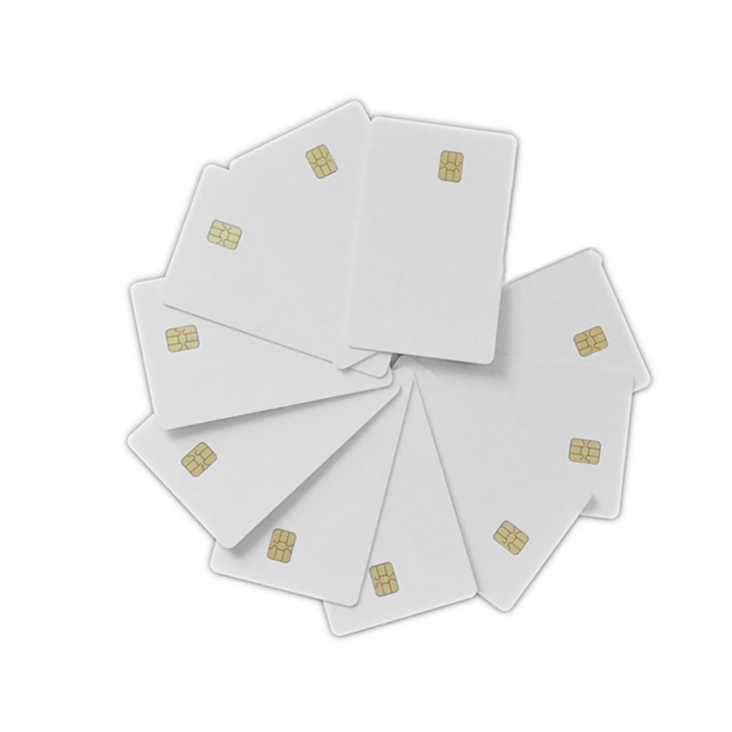 Wholesale 50Pcs ISO7816 Contact SLE 4442 Chip PVC Smart White IC Cards
