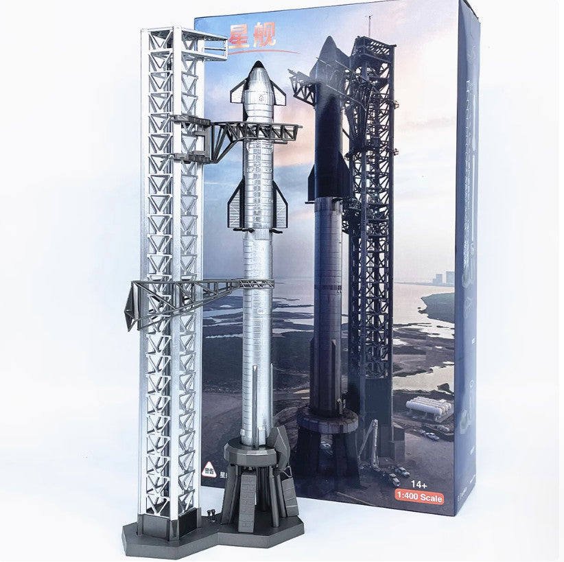 1:400 37CM SpaceX Launch Pad Rocket Set ABS Plastic Diecast Aerospace Model