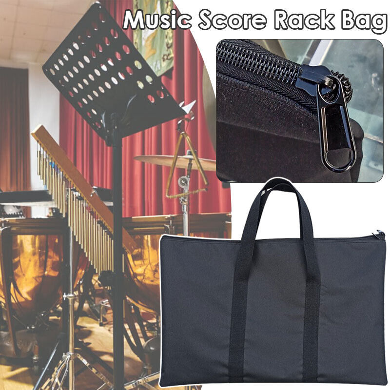 1pcs Music Sheet Stand Storage Bag Wear Resistant Zipper Carry Case Holder Pouch