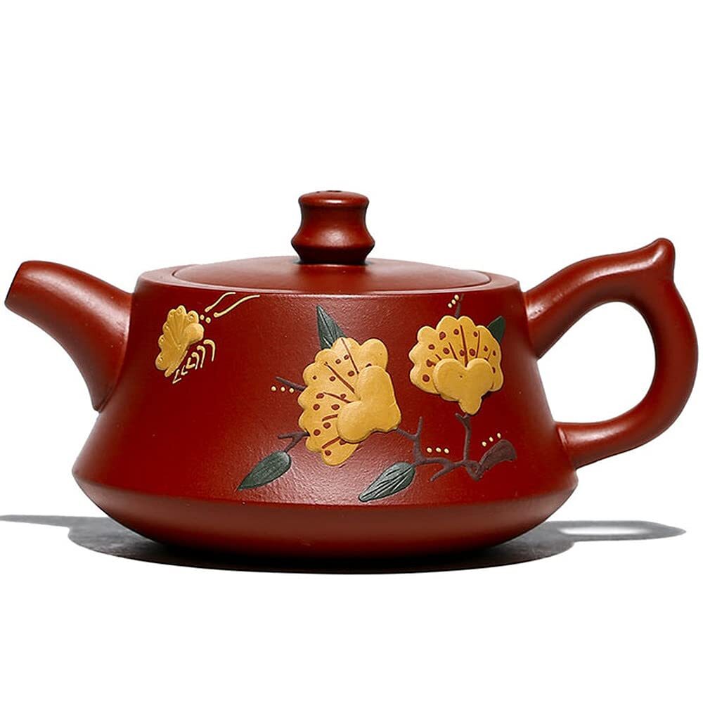 150ml Peony Purple Clay Pot Dahongpao Handmade Teapot Travel Tea Set Home Kettle