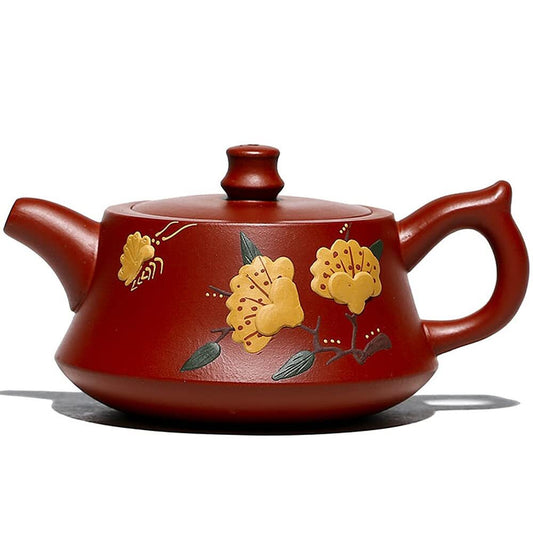 150ml Peony Purple Clay Pot Dahongpao Handmade Teapot Travel Tea Set Home Kettle