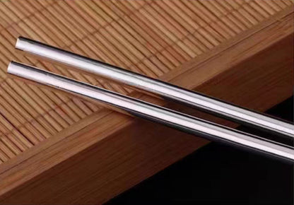 Chinese Chopsticks “年年有鱼” 70g Certified 999 Sterling Silver Solid Lettering