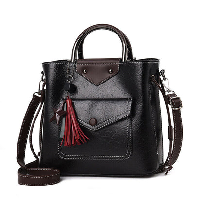 Women PU Leather HandbagBackpack Crossbody Shoulder Travel Bags Rucksack Satchel