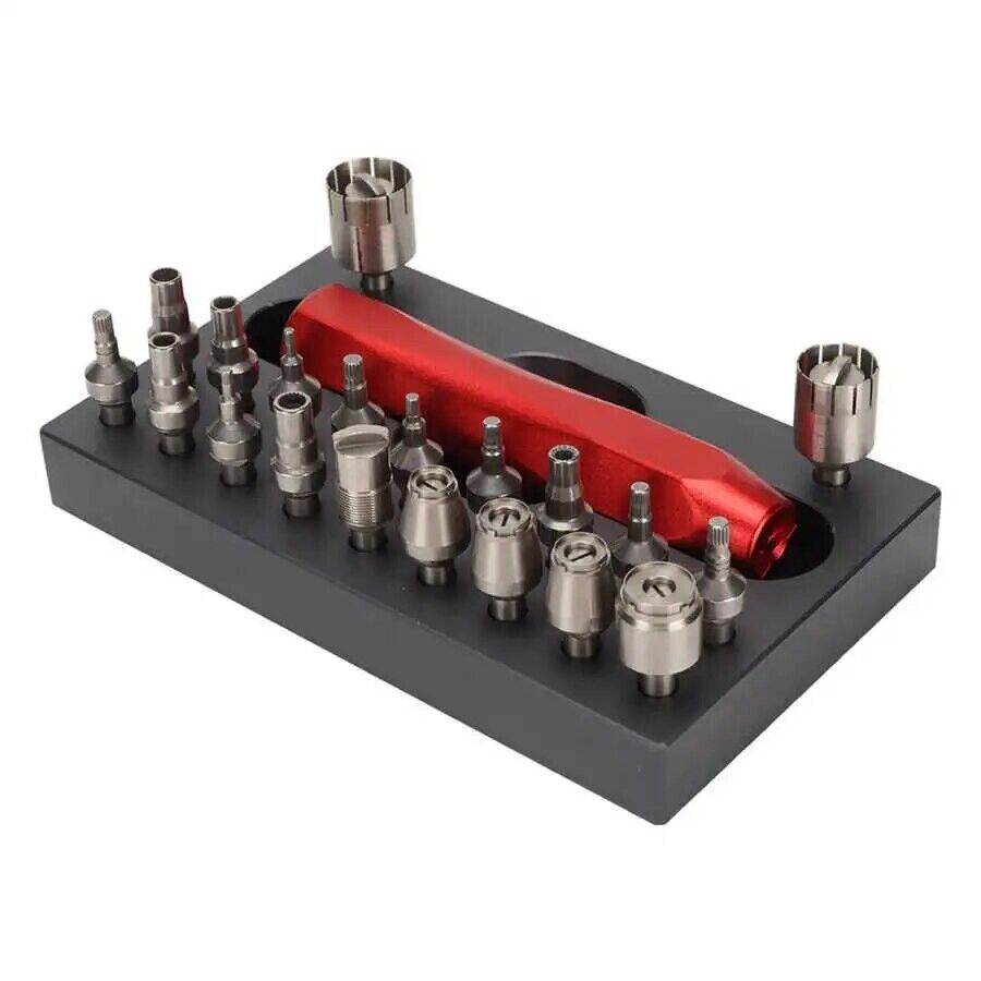 Watch Repair Tool 22Pcs Stainless Steel Crown Tube Screwdriver Removing Toolkits