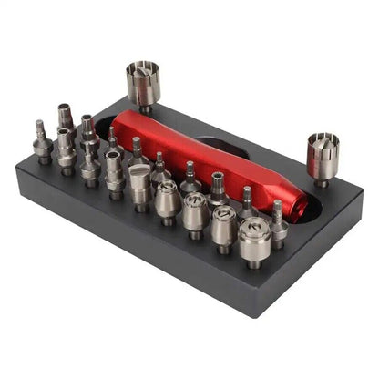 Watch Repair Tool 22Pcs Stainless Steel Crown Tube Screwdriver Removing Toolkits