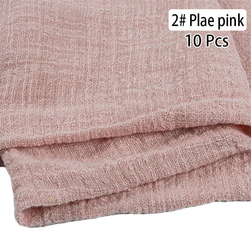 10PCS Napkins Retro Cotton Tea Towel Wedding Supplies Home Table Decor