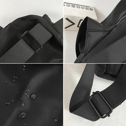 Shoulder Bag Waterproof Nylon Unisex Bag Couple Black Backpacks Harajuku Simple