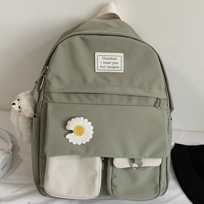 College Student Backpack School Bags Book Nylon Purse 29*14*43 CM Traveling 1 PC