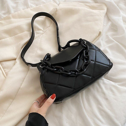 Tote Bag PU Leather Quilted Women's Handbag Shoulder Crossbody Bags
