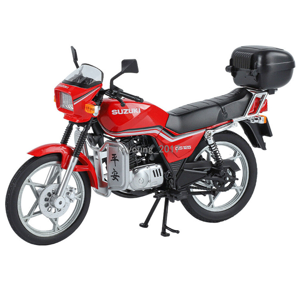 1/12 1998 Suzuki GS125 Motorcycle Model Diecast Toy Motorcycle for Kids Boys