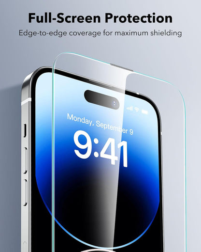 3 Pack for Iphone 14 Pro Max Screen Protector, Military Grade Shatterproof, 9H H