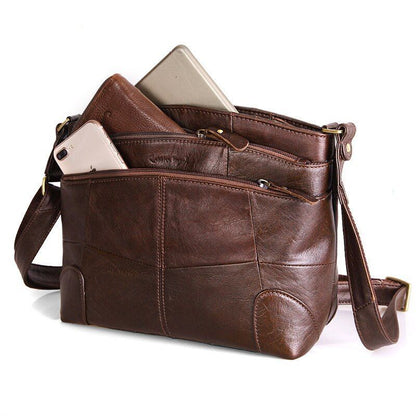 Women Shoulder Crossbody Bag Genuine Leather Large Handbags Vintage Luxury Bags