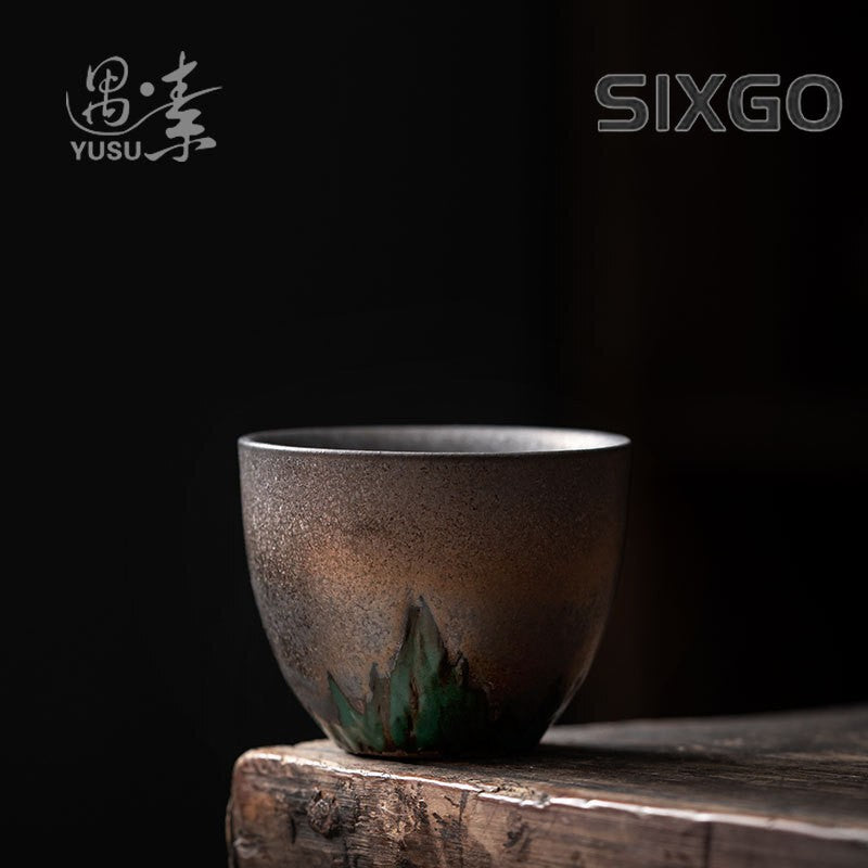 Vintage Ceramic Tea Cup Tea Drinking Kung Fu Tea Set Pu'er Tea Cup