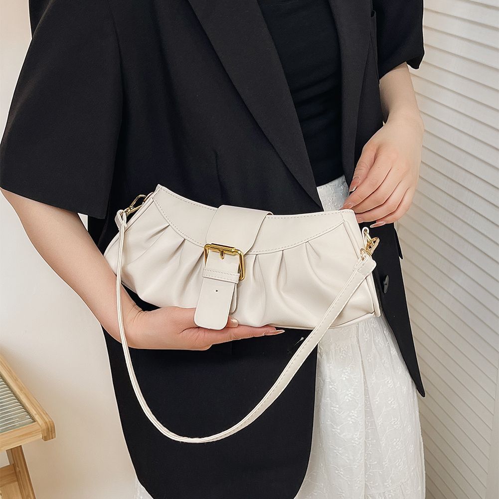 Handbags Retro Synthetic Leather Shoulder Underarm Bag 32x13x6 Cm Strap 61Cm 1PC