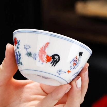 120ml Household Ceramic Gilt Silver Teacup Creative Single Master Cup Tea