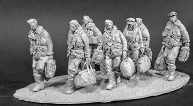 WWII US military pilots 7 people 1/72/48/35/87/100/144
