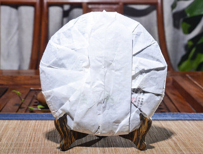 2014 Yunnan Mengku YUE CHEN YUE XIANG QI ZI Puer Raw Tea Pu Er Green Cake 357g