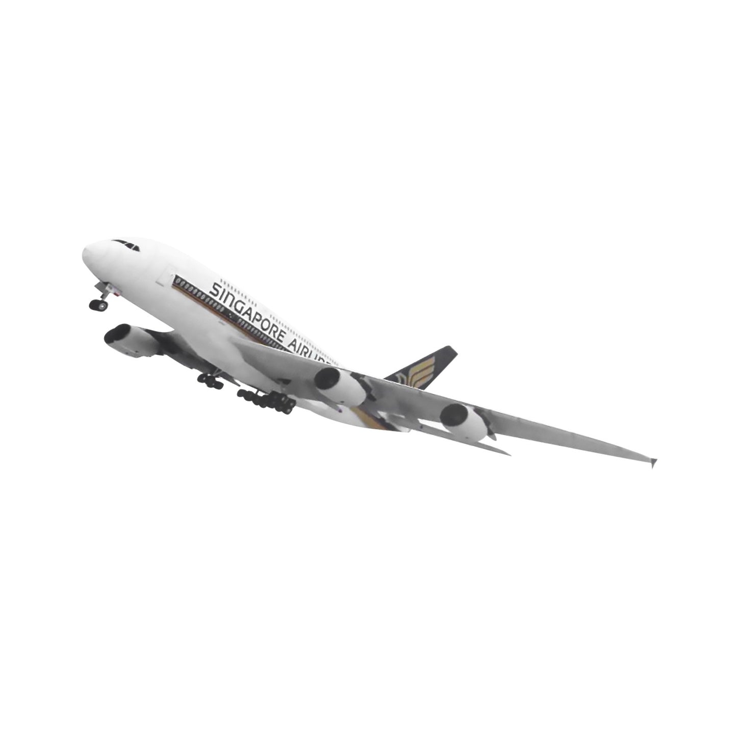 1/120 A380 Singapore Airline Civil Airliner Paper Plane Aircraft Unassembled