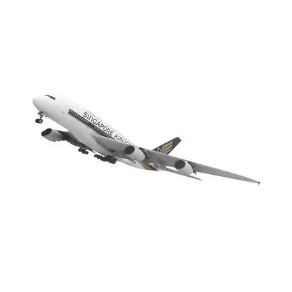1/120 A380 Singapore Airline Civil Airliner Paper Plane Aircraft Unassembled