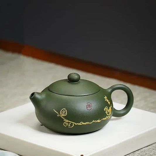 Chinese Yixing Purple Clay Filter Xishi Teapots Beauty Raw Tea Set 170ml