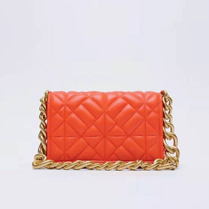 Soft Leather Chain Shoulder Bag Purse Handbag Clutch Tote High Quality S/L Sizes