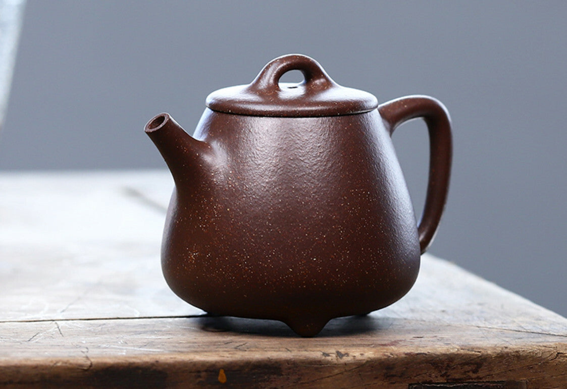 180cc chinese Yixing Handmade Zisha Purple clay Teapot Gao ShiPiao Hu Tea Pot