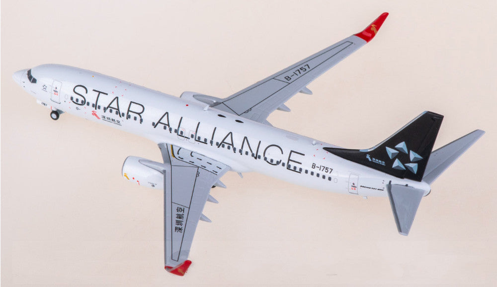 1:400 AeroPolaris Shenzhen Airlines Boeing 737-800 B-1757 Airplane Diecast Model