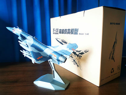 1:48 36CM AVIC China J-10B Fighter Jet Plane Diecast Military Aircraft Model