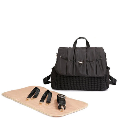 Cloth Portable Multifunctional Mother Backpack, Mother Double Baby Diaper Bag