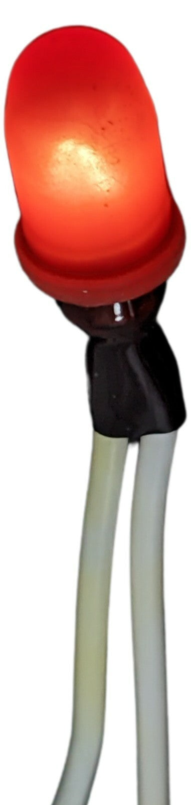 12V Red Indicator Lamp with Leads - 5.7mm Diameter, 10mm Tall Incandescent Bulb