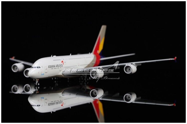 1:400 JC Wings ASIANA AIRLINES AIRBUS A380 Passenger Airplane Diecast Model