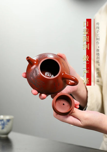 Chinese yixing purple clay teapot Da Hong Pao zisha Pot Handmade Kung Fu Teapot