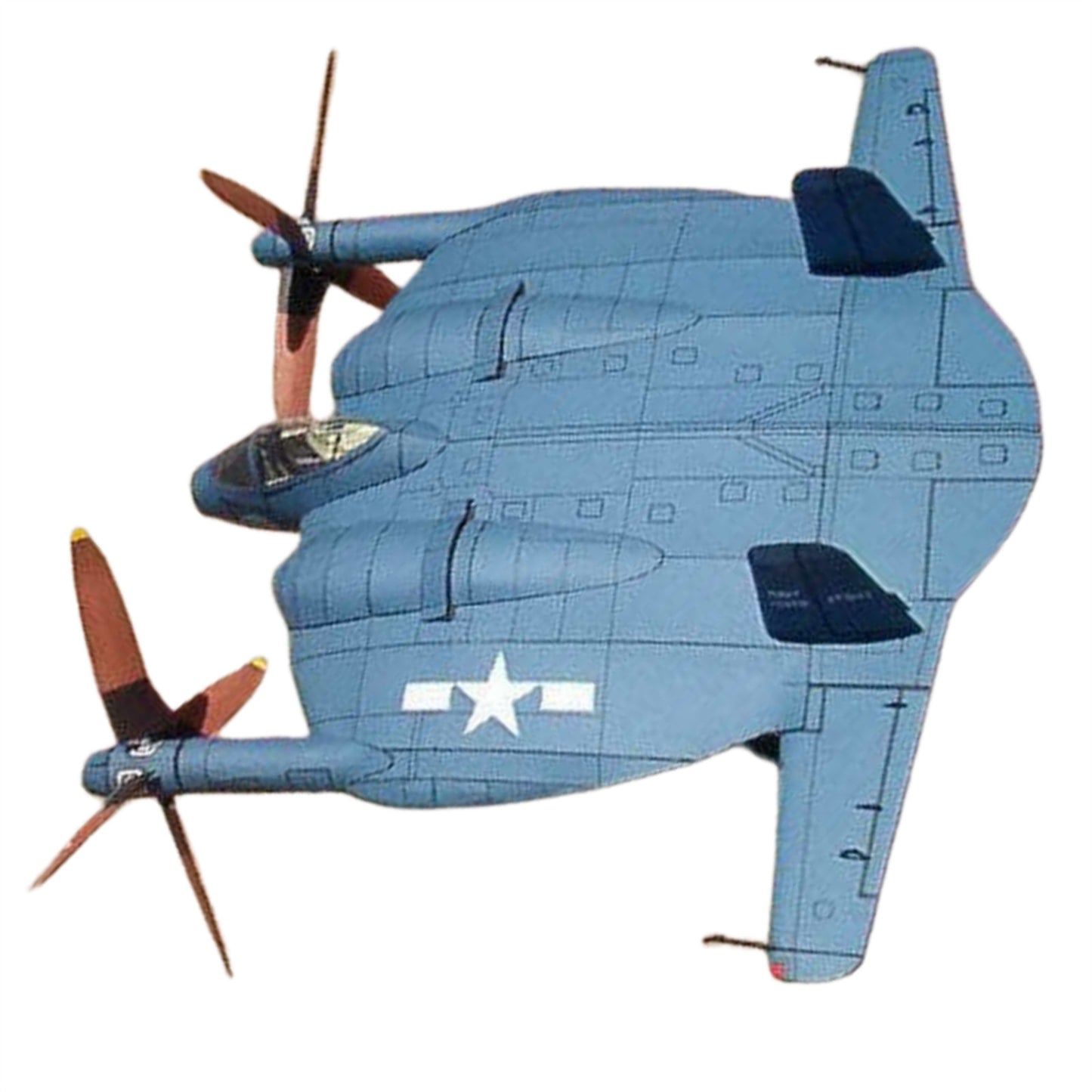 1:32 US XF5U-1 Flying Pancake Fighter Plane 3D Paper Model Puzzle Set Collection