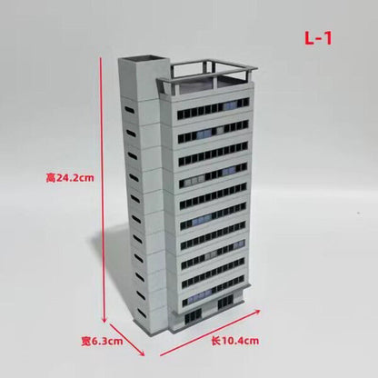 1/150 N Scale City Buildings Scenery Tall Office Trade Centre House
