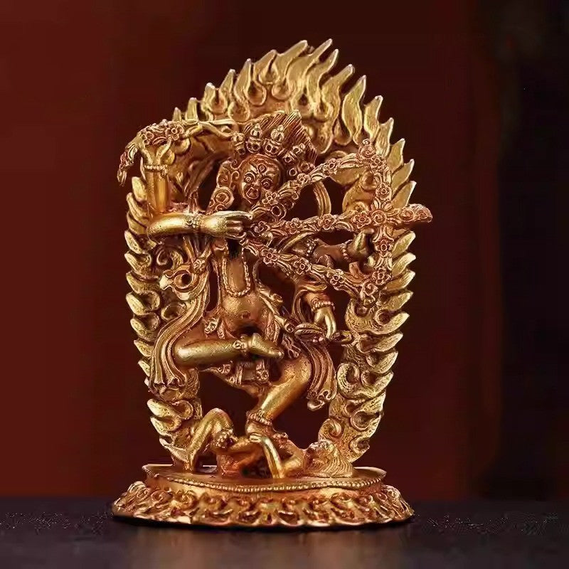 Brass Kurukulla Statue Tibetan Nepal Buddhist Master