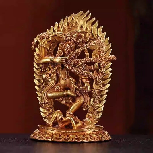Brass Kurukulla Statue Tibetan Nepal Buddhist Master