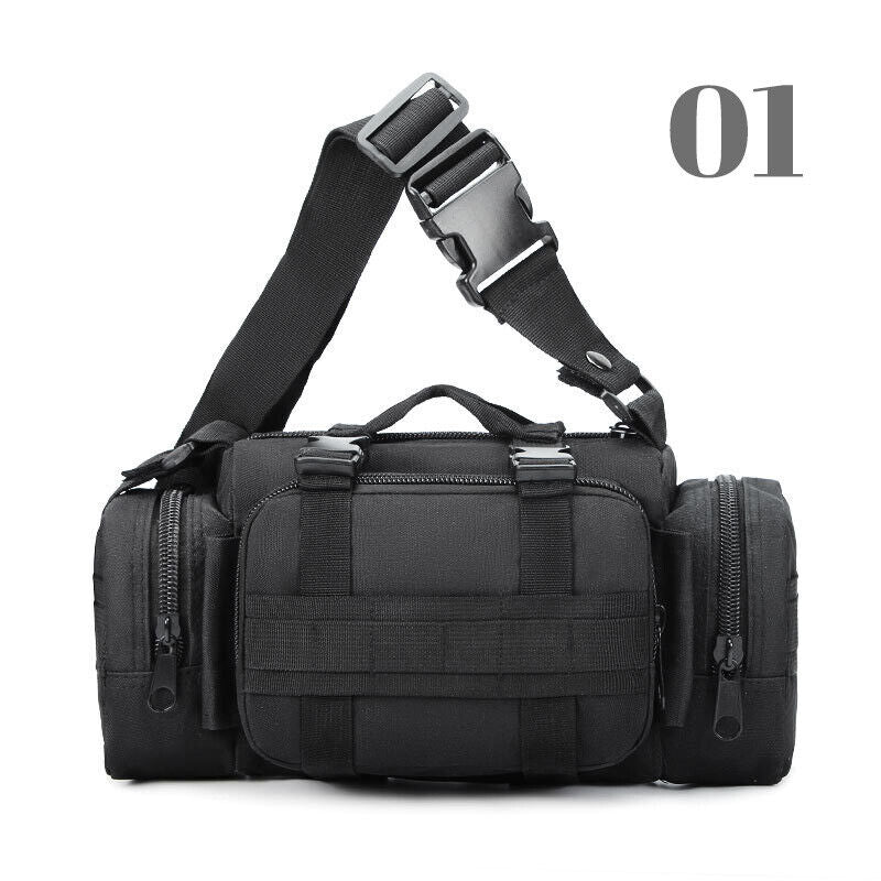 Men's Military Tactical Waist Bag Outdoor Camping Shoulder Chest Bag Fanny Pack