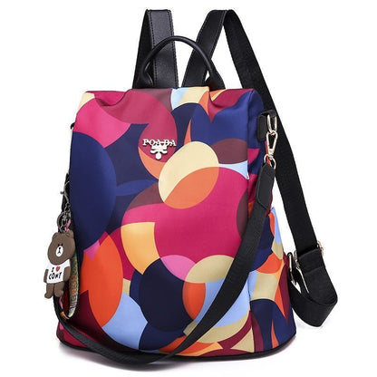 Anti-theft Backpack High Quality Waterproof Oxford Bag 20L Polyester Khaki Blue